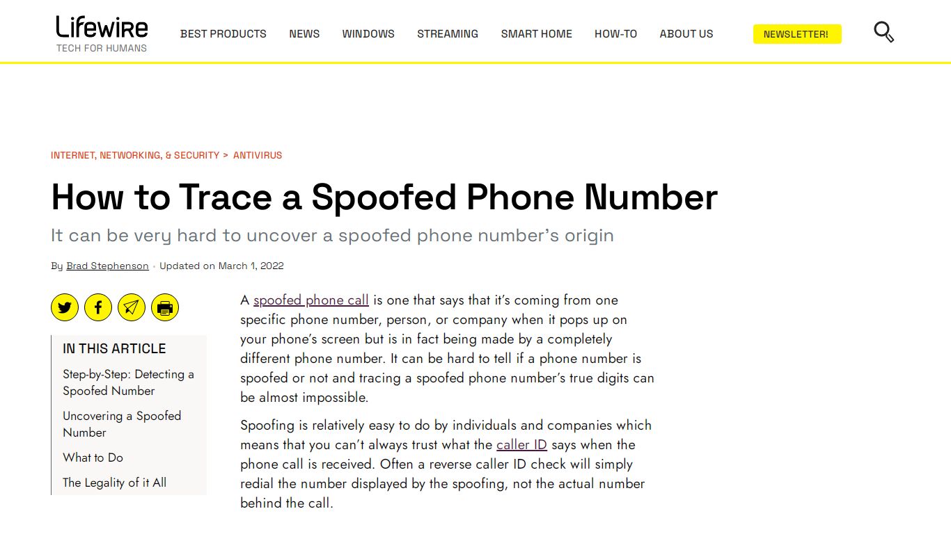 How to Trace a Spoofed Phone Number - Lifewire